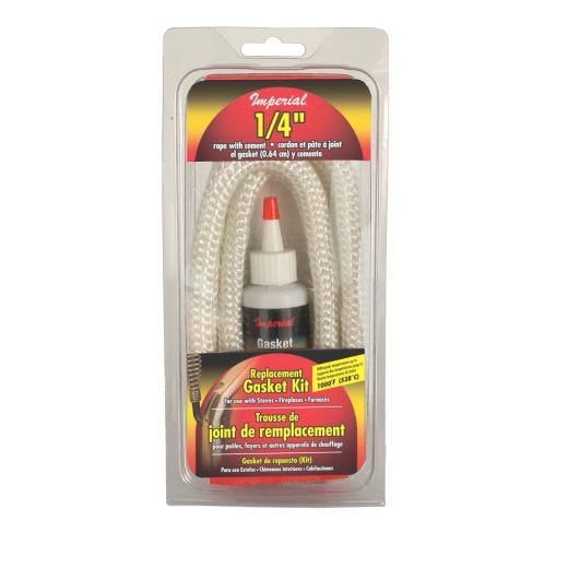 White Fiberglass Gasket Rope Kit 1/4"