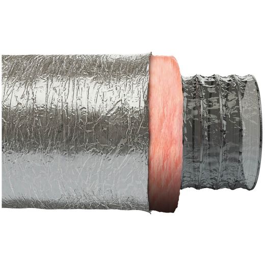 5" x 25" Silver Insulated Air Duct