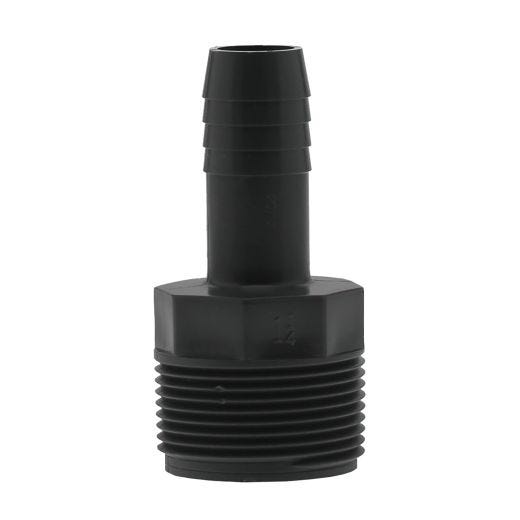 1-1/4" x 3/4" Poly Inert Male Adapter