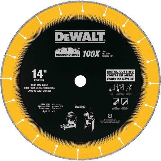 14 x 1 Inch Diamond Edge Chop Saw Blade