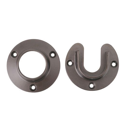 Closet Pole Sockets In Bronze