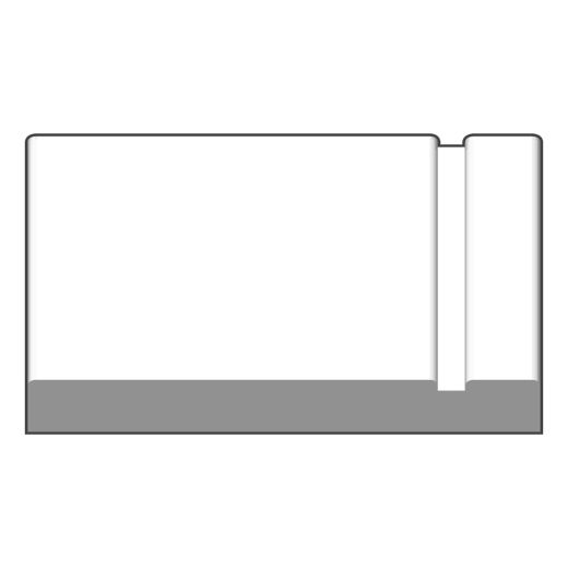 Primed MDF Notched Casing #22 5/8" x 3 1/2" x 14'
