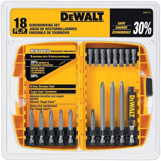 18 Piece Screwdriving Set