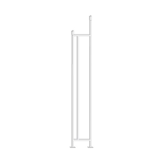 3/8" x 6" x 42" Iron Stairway Baluster