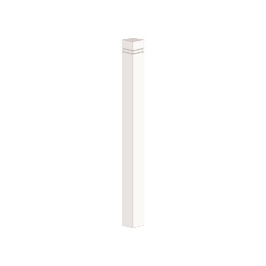 2.7/8" x 2.7/8" x 45" Maple Newel Post