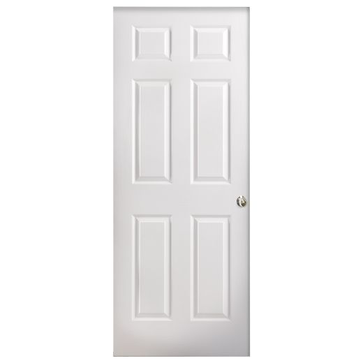 Porte âme creuse pre-mont gauche 6 pans 4 5/8 x 26 x 80 po