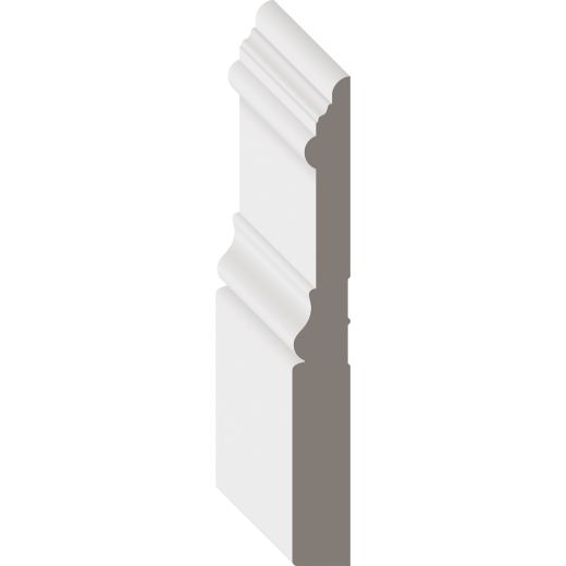 9/16" x 5" x 16' Primed MDF Colonial Base