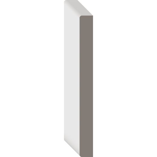 11/16" x 7-1/4" x 16' Primed MDF Surface 4 Sides