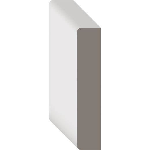 11/16" x 3-1/2" x 16' Primed MDF Board