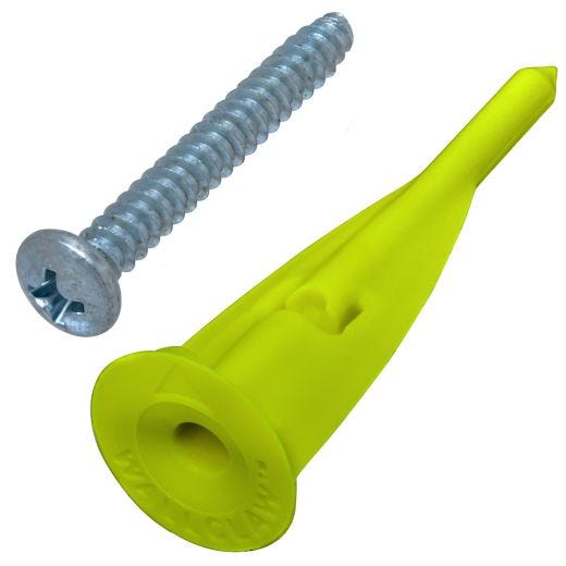 Fixations Wallclaw avec vis, 25/pqt