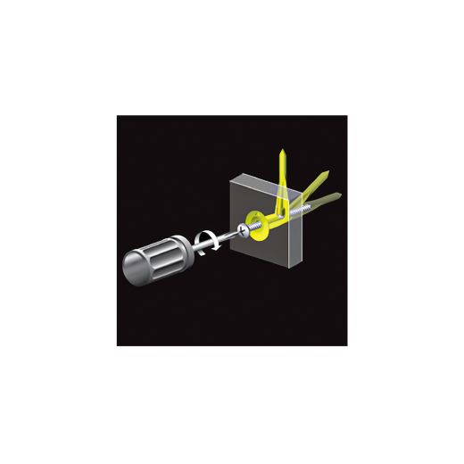 Fixations Wallclaw avec vis, 25/pqt