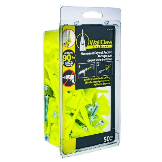 Wallclaw With Screw- 50/Pack