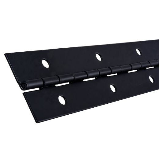 Charnière continue 24 x 1 1/2 po noir
