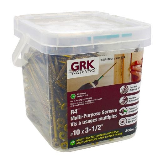 R4 Propack 10X3-1/2 300 Screws