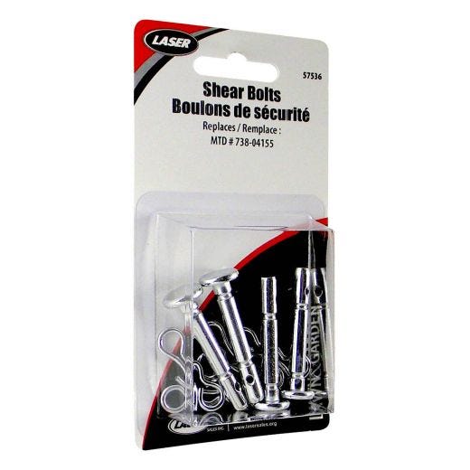 Shear Pins Replaces MTD 738-04155-4/Pack