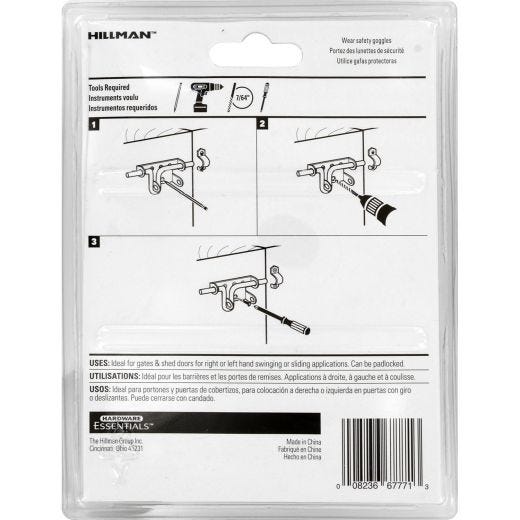 Zinc Slide Action Gate Latch