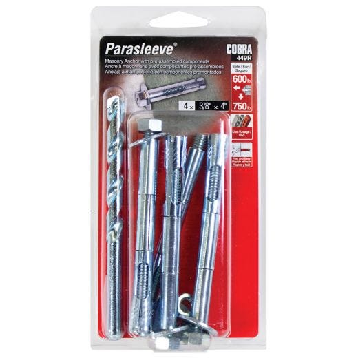 ParaSleeve 3/8-in x 4-in - 4/Pack