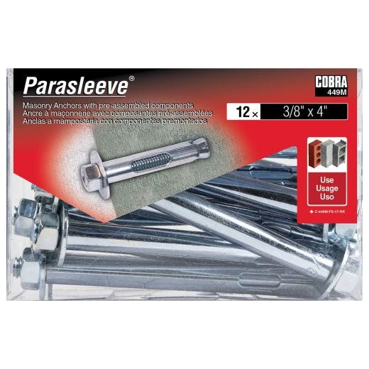 ParaSleeve 3/8-in x 4-in - 12/Pack