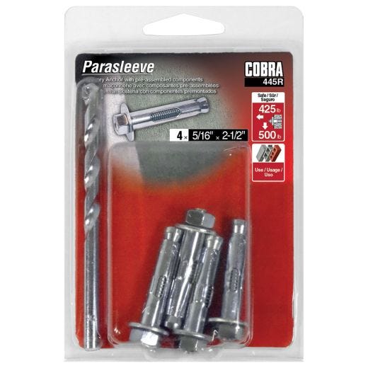 ParaSleeve 5/16-in x 2-1/2-in - 4/Pack