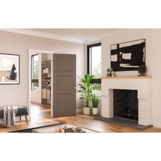 Porte prémontée 32 x 80 po Livingston pentures C26D gauche