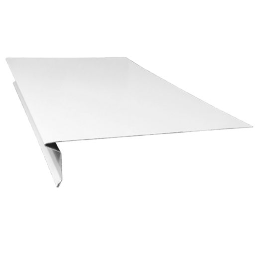 9" x 9.84' White Aluminum Front Flashing