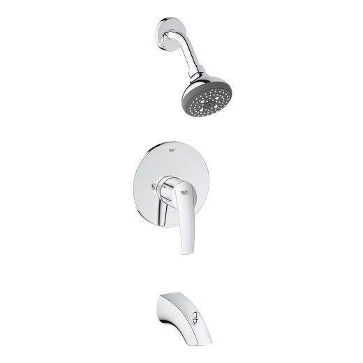 Start Chrome Pressure Balance Bathtub And Shower Faucet