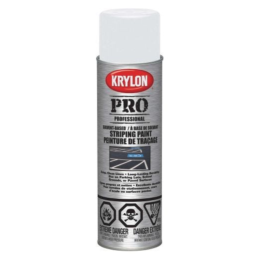 Krylon LINE-UP Solvent Based Striping Paint, White 510g