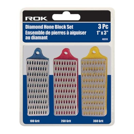 3 Piece 1x3 Diameter Hone Blade 180/260/360