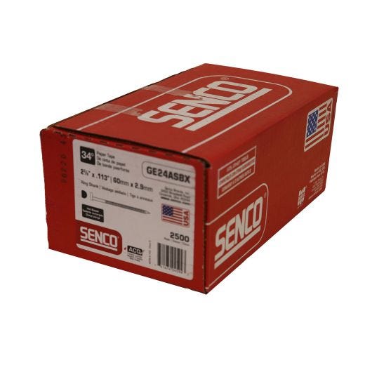 Senco 34° Paper Tape Strip 2-3/8" Hdg Ring Framing Nails
