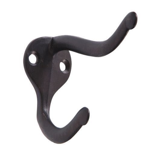 Hardware Essentials Coat and Hat Hooks- Oil Rubbed Bronze