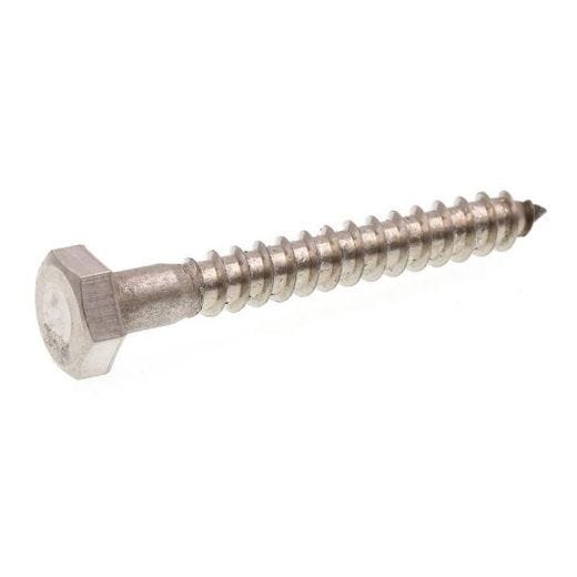 1/4" x 2" Stainless Steel Hex Lag Screw