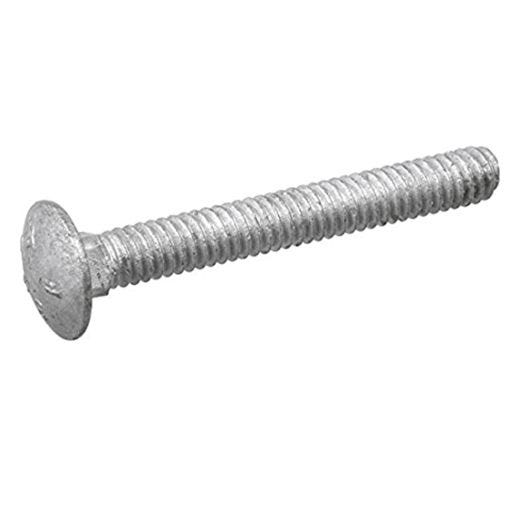 1/4" x 4-1/2" Galvanized Carriage Bolt- 100/Pack