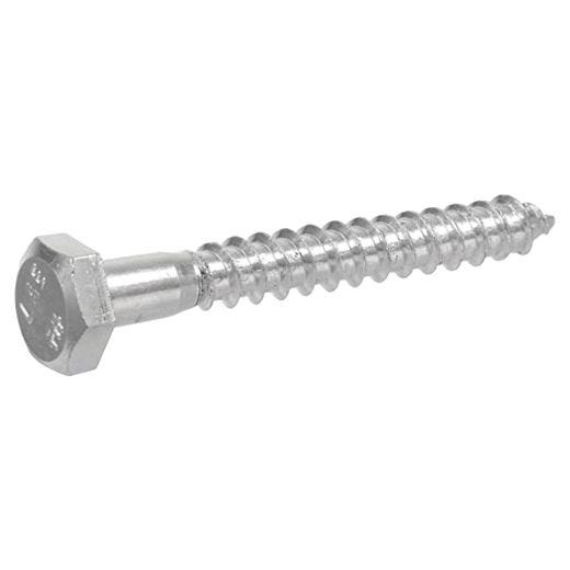 1/4" x 4-1/2" Galvanized Lag Screw-100/Pack