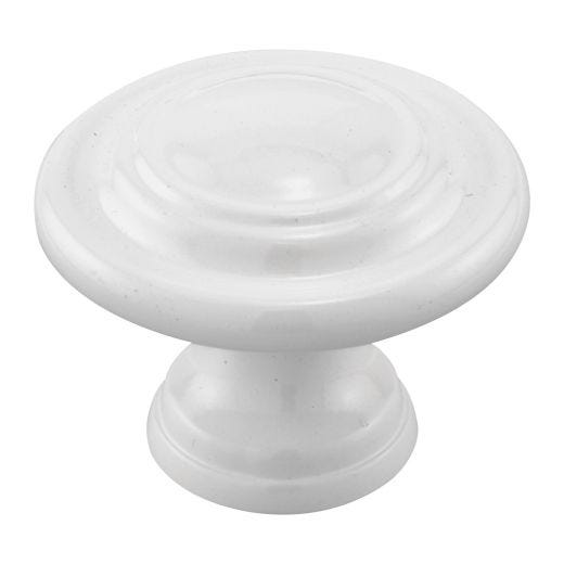 1-3/4" Bi-Fold Door Knob, Classic White