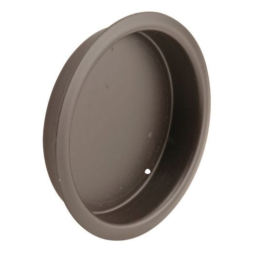 Closet Door Finger Pull, 2-1/8", Classic Bronze