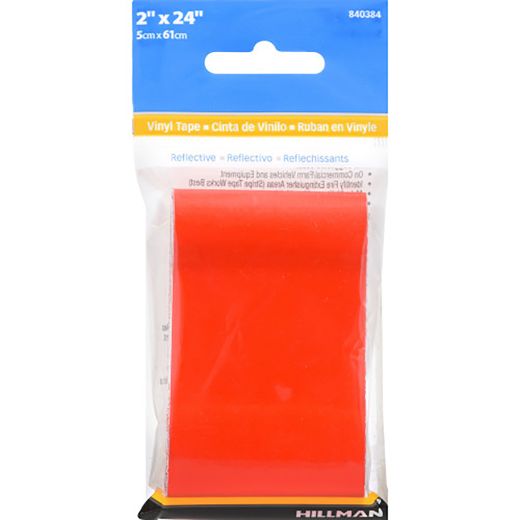 Reflective Tape 24x2" Red Solid