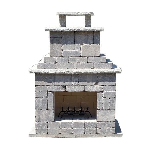 Brooklyn Fireplace Kit In Natural Charcoal