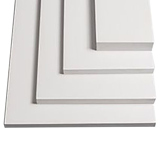 1/2" x 4' x 8' Smooth PVC Trim