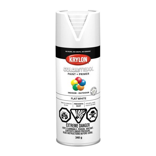 Krylon ColorMaxx Spray Paint-Flat 340g