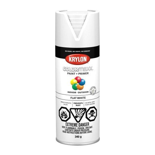 Krylon ColorMaxx Spray Paint-Flat 340g