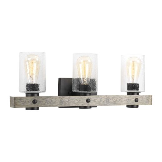 3 Light Gulliver Vanity Weathered Zinc