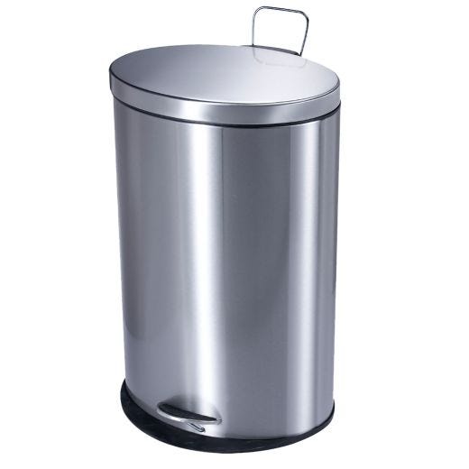 40L Stainless Steel Oval Pedal Bin