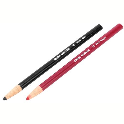 Red And Black China Markers- 2/Pack