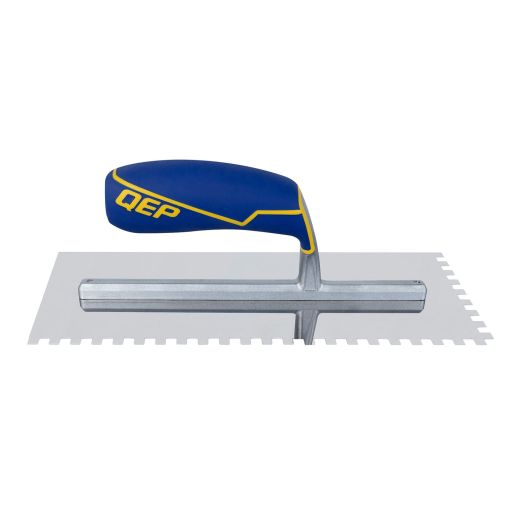 Truelle rev. sol encoche carré acier inox 11 x 1/4 x 1/4 po