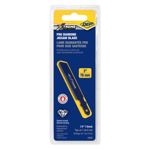 Lame à bord en diamant 3 po pour scies sauteuses