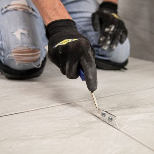 Handheld Grout Saw for Cleaning, Stripping & Removing
