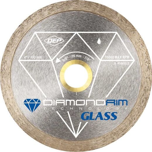 4" Glass Series Wet/Dry Continuous Rim Diamond Blade