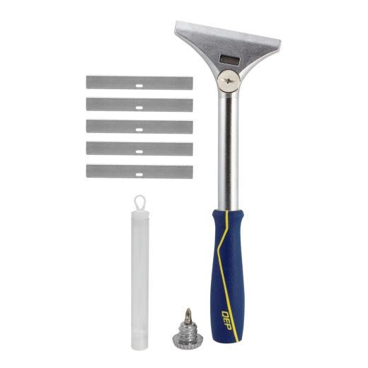 4" Floor & Wall Scraper with 5 blades and extended reach