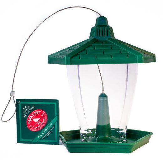 Plastic Chalet Wild Bird Feeder