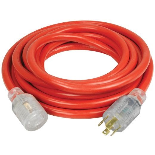 25ft L-14-30 Generator Extension Cord